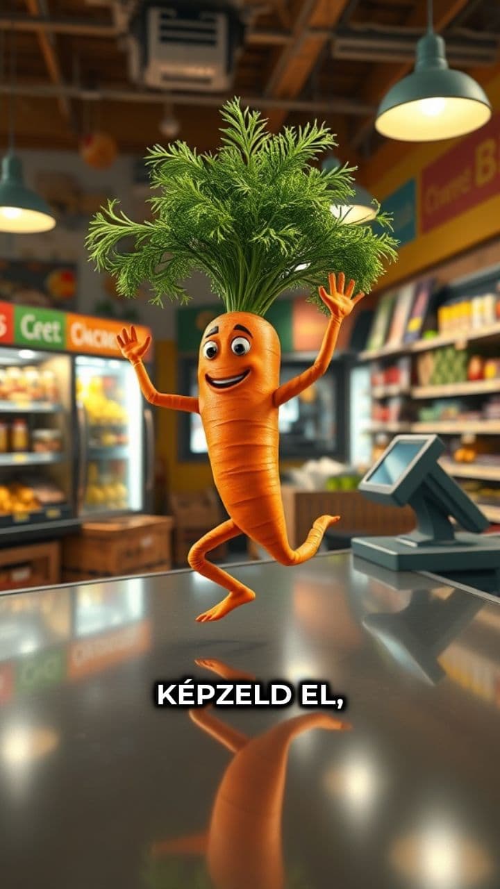 Zöldségek éjszakai kalandja a boltban