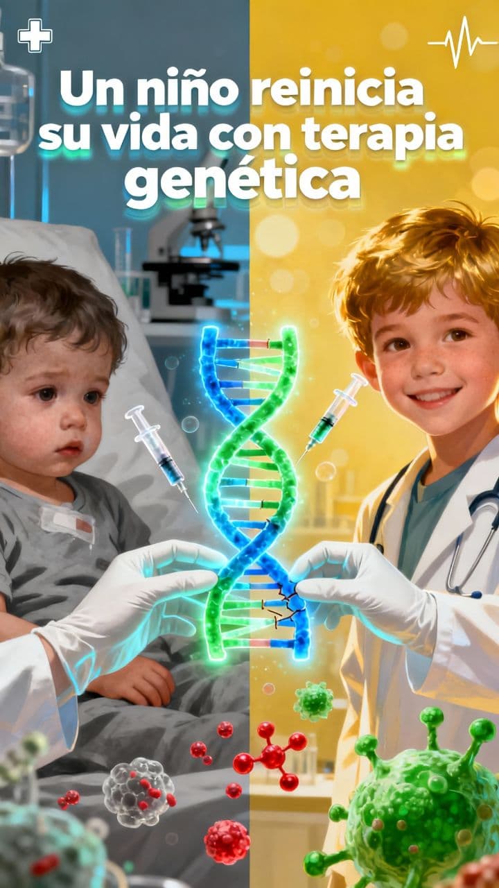 Un niño reinicia su vida con terapia genética