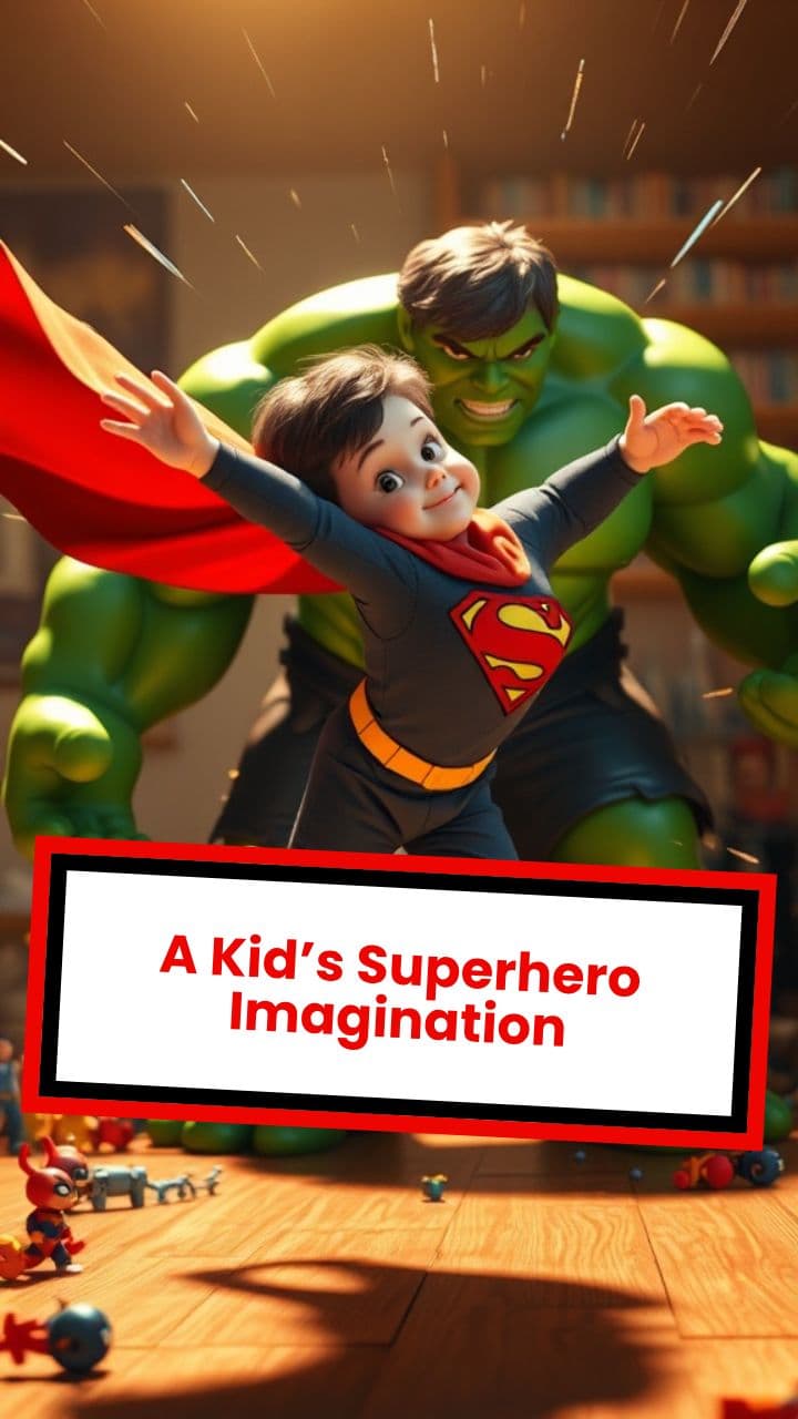 A Kid’s Superhero Imagination