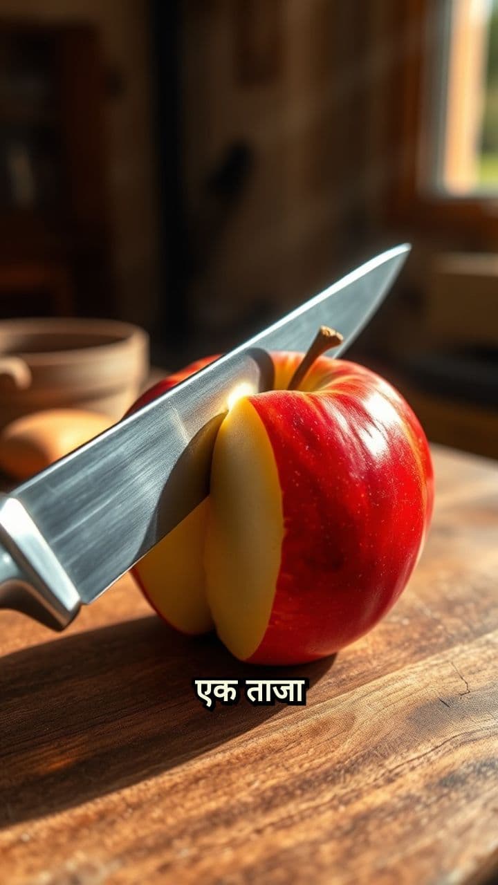 सेब काटने की कला