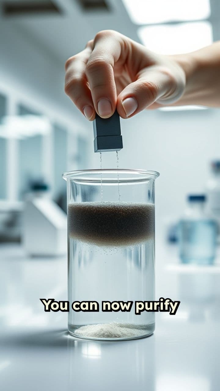 Magnetic Dust Purifies Wastewater Efficiently