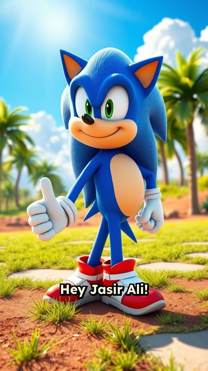 Sonic's Super Birthday Wish for Jasir Ali