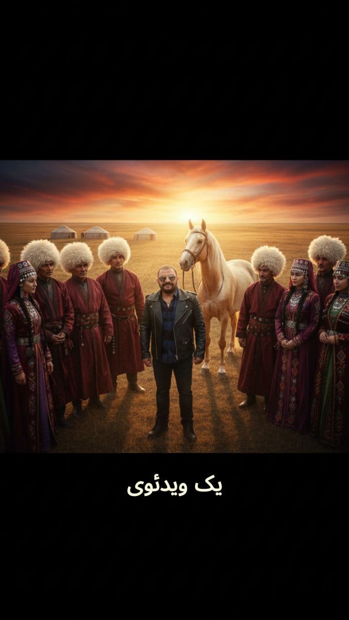 ویدئوی ۵ ثانیه‌ای قوم ترکمن