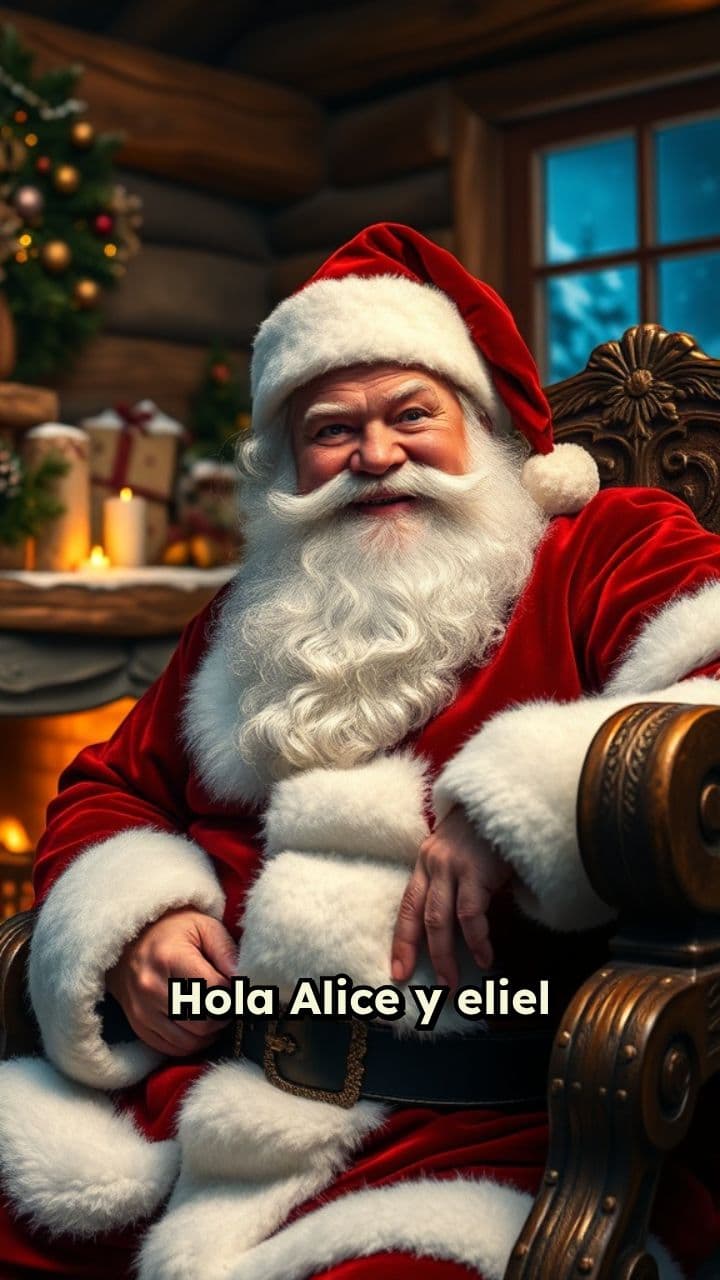 Mensaje de Santa Claus para niños