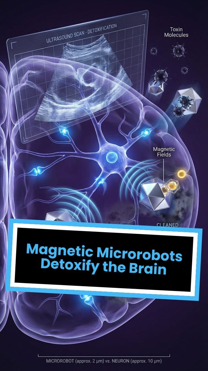 Magnetic Microrobots Detoxify the Brain