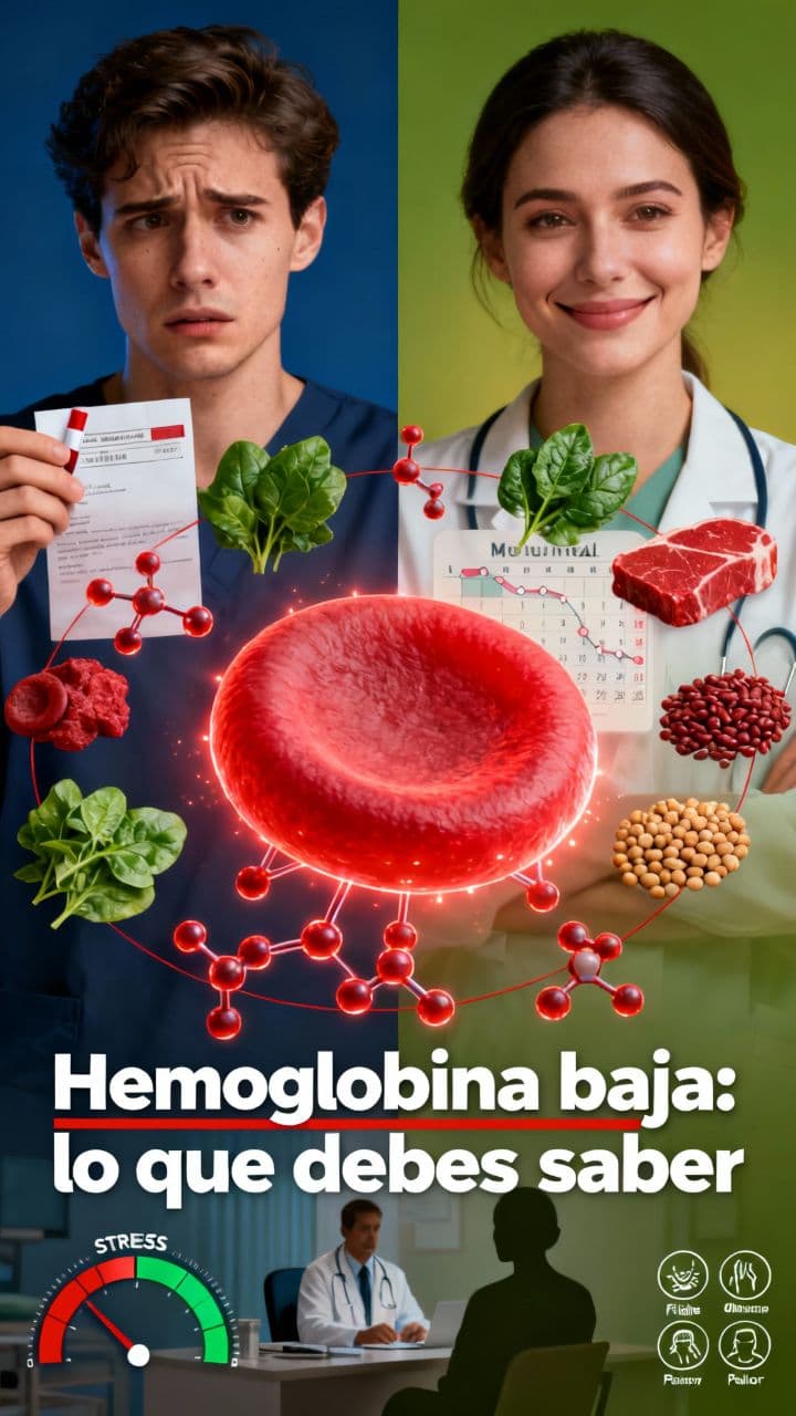 Hemoglobina baja: lo que debes saber