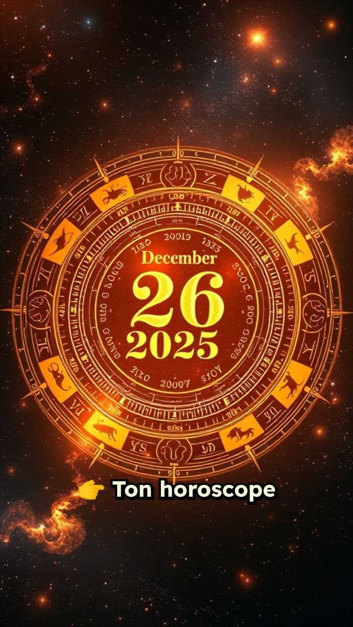 Horoscope du jour : 26 décembre 2025