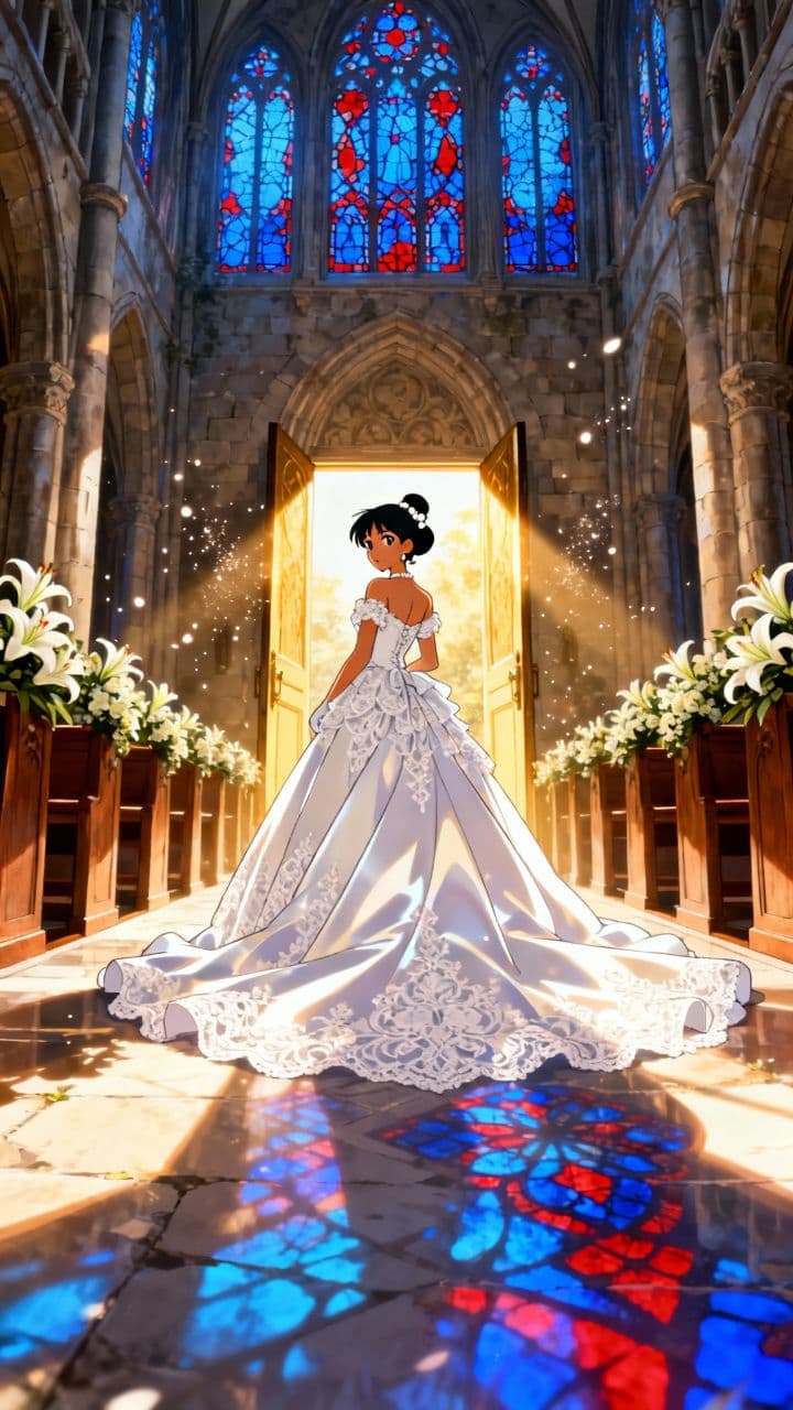 Con tu vestido blanco