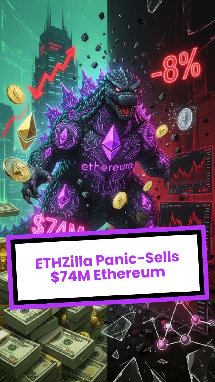 ETHZilla Panic-Sells $74M Ethereum
