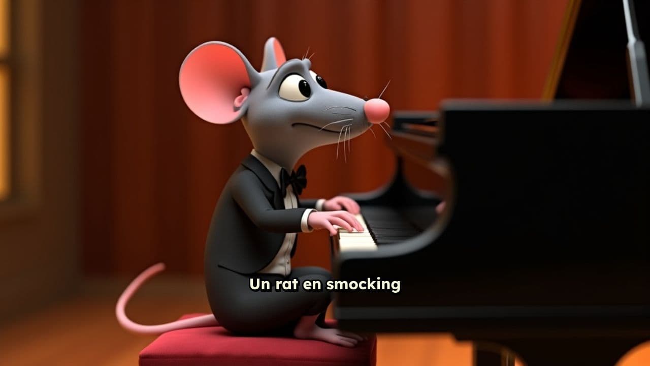 Le rat pianiste en smocking