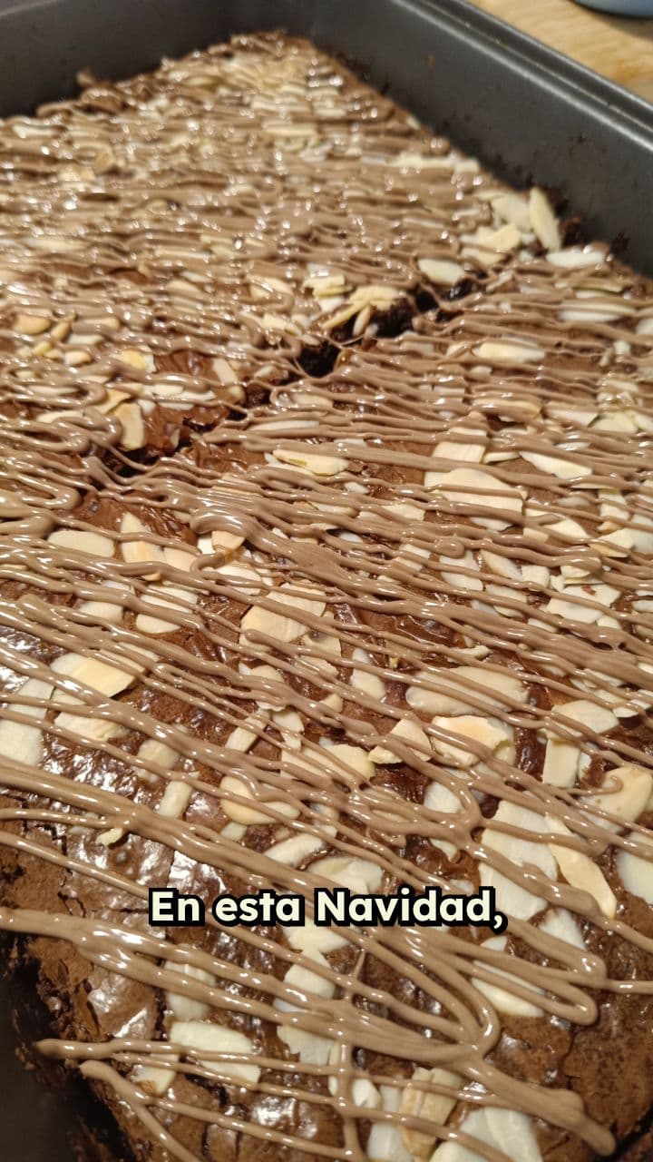 Bandeja de Brownies para Navidad