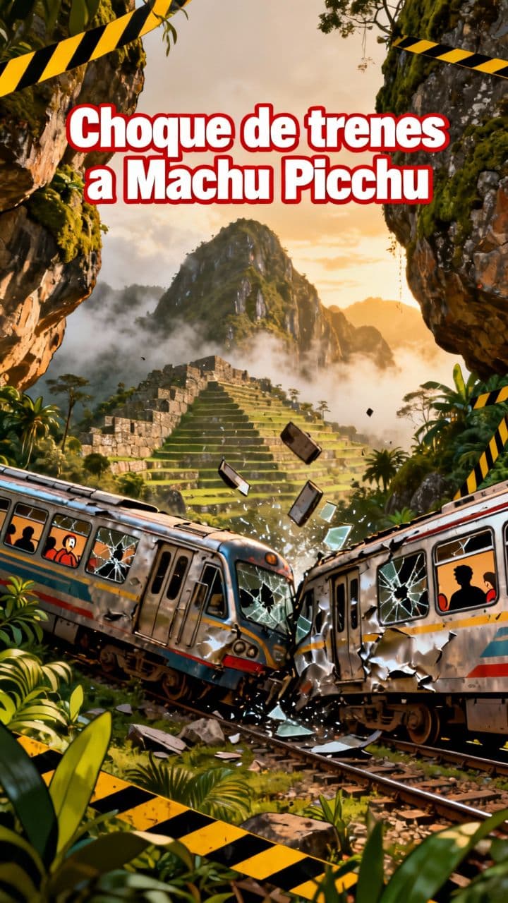 Choque de trenes a Machu Picchu