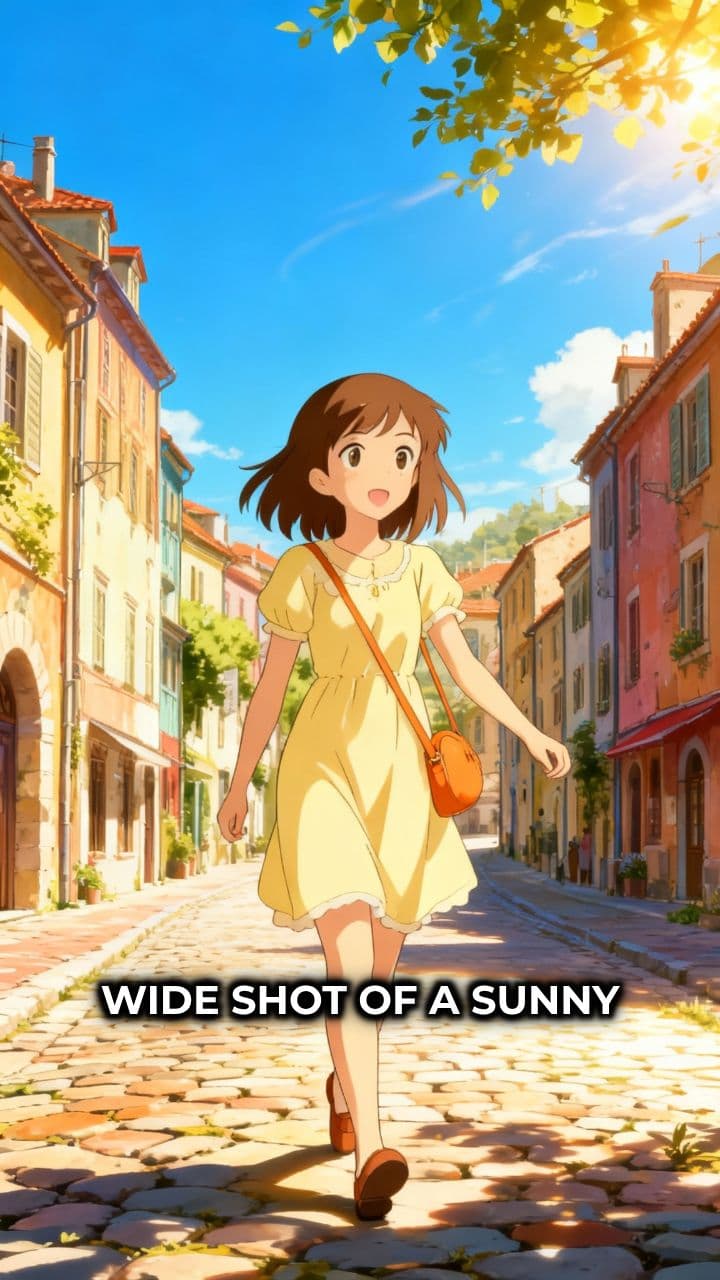 Sunny Street Moments with a Crepe