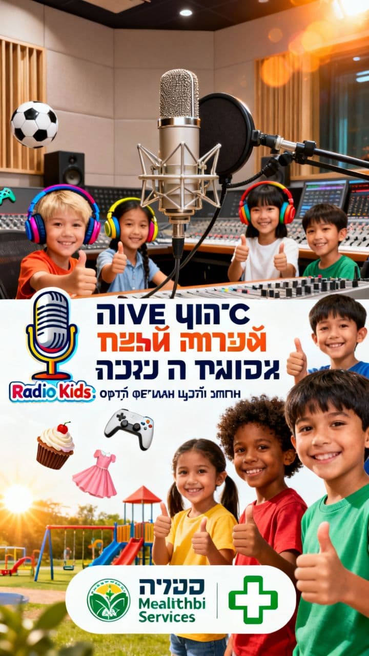 רדיו קידס ומכבי שירותי בריאות: מפגשי פודקאסט להעצמת ילדים