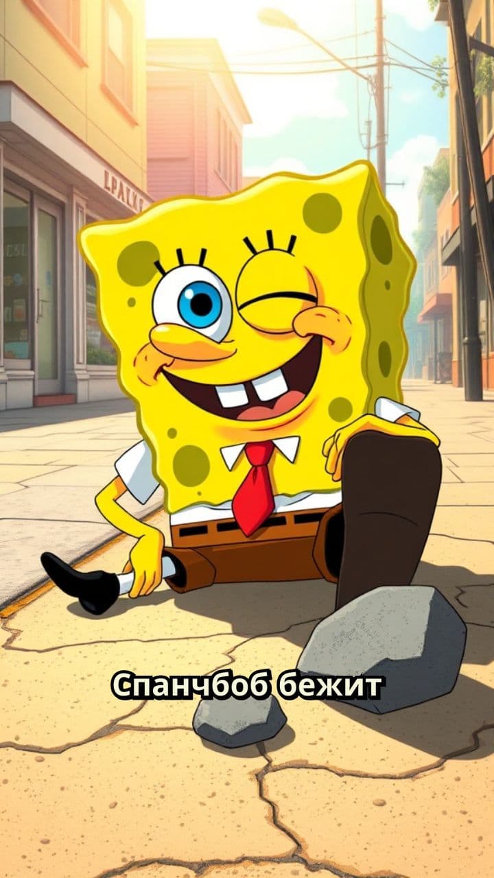 Спанчбоб и его друг в беде