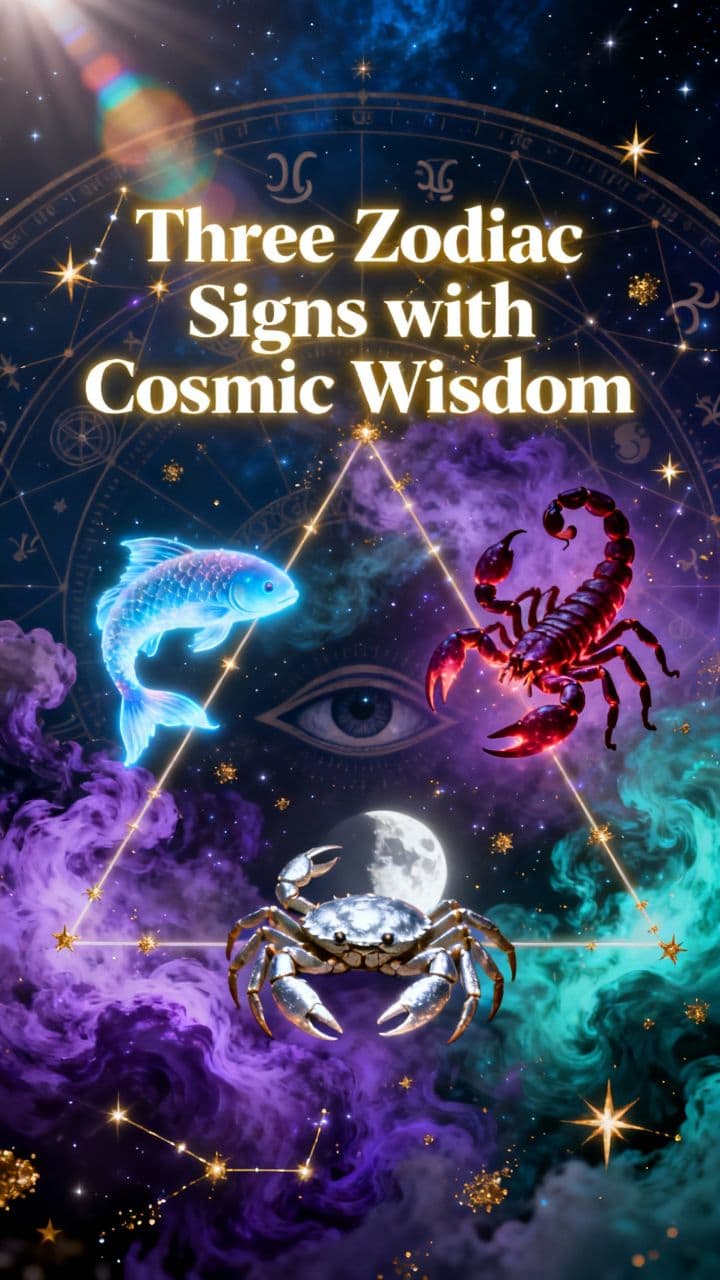 Three Zodiac Signs with Cosmic Wisdom