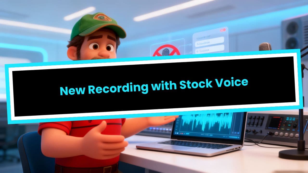 New Recording with Stock Voice