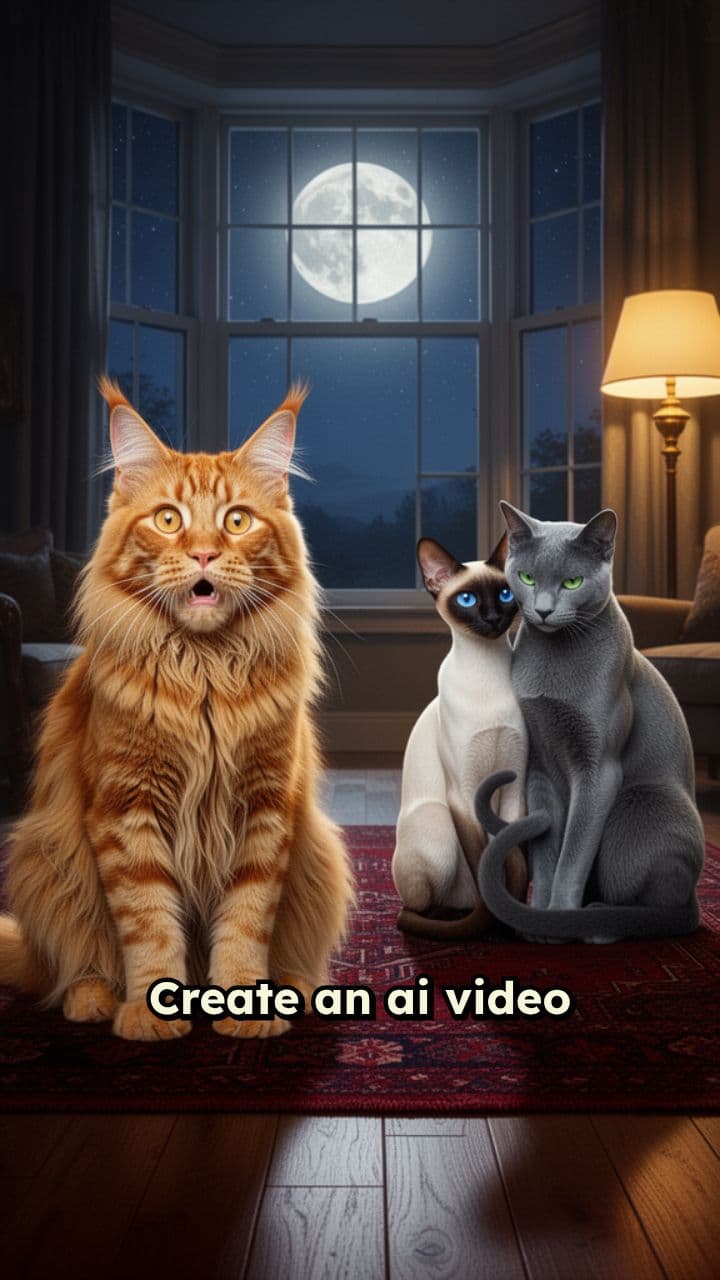 Cheating Cat Couple AI Video