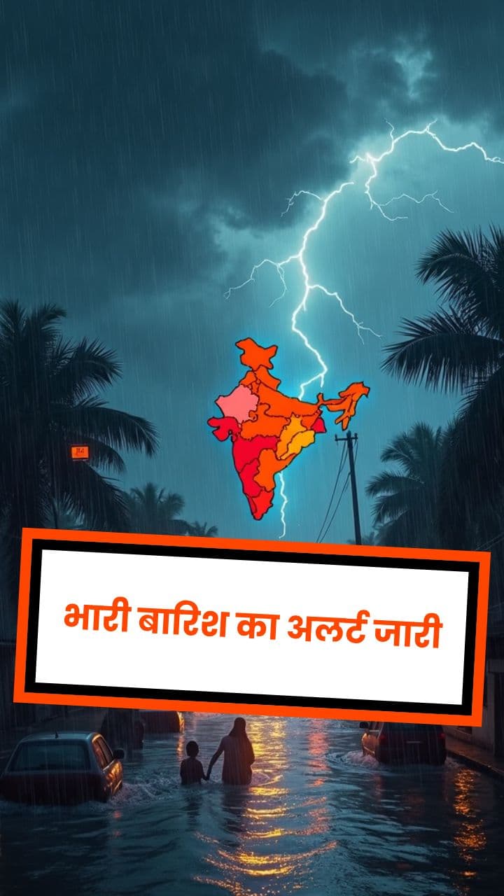 भारी बारिश का अलर्ट जारी