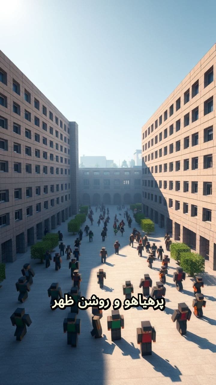 بازی فوتبال در حیاط مدرسه