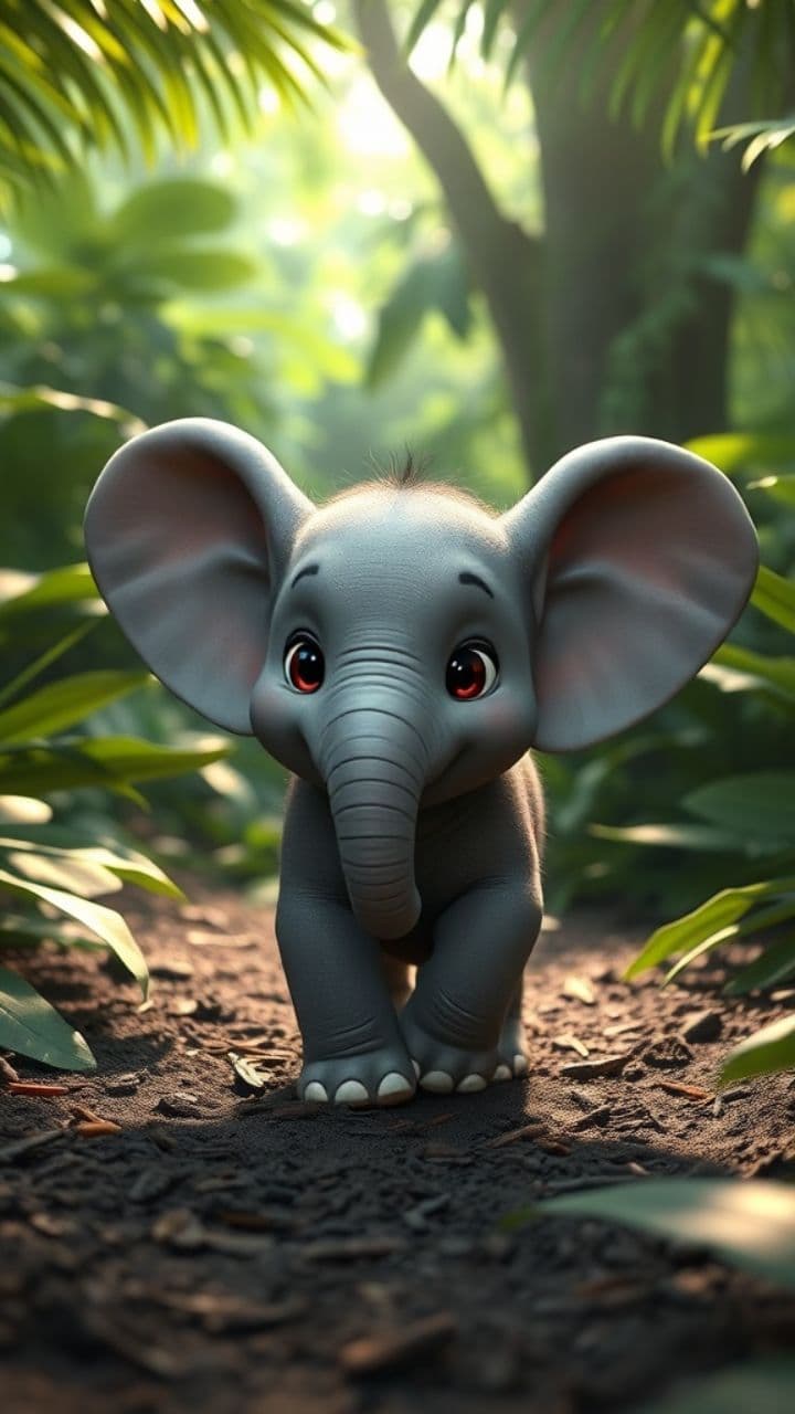 Jungle Joy: A Baby Elephant's Adventure