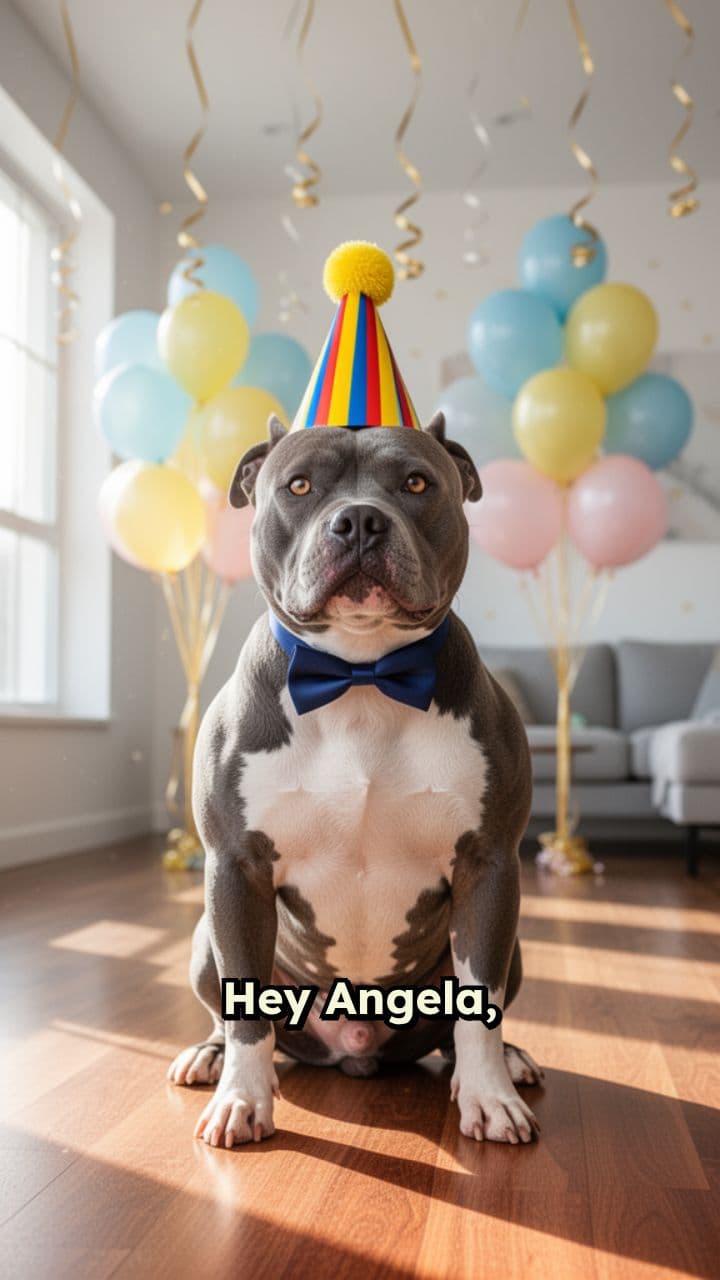 A Special Birthday Message from a Pitbull