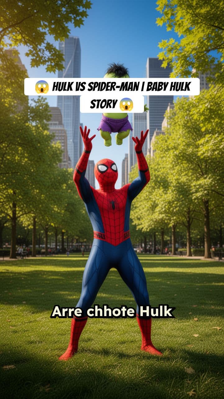 Hulk vs Spider-Man | Baby Hulk Story