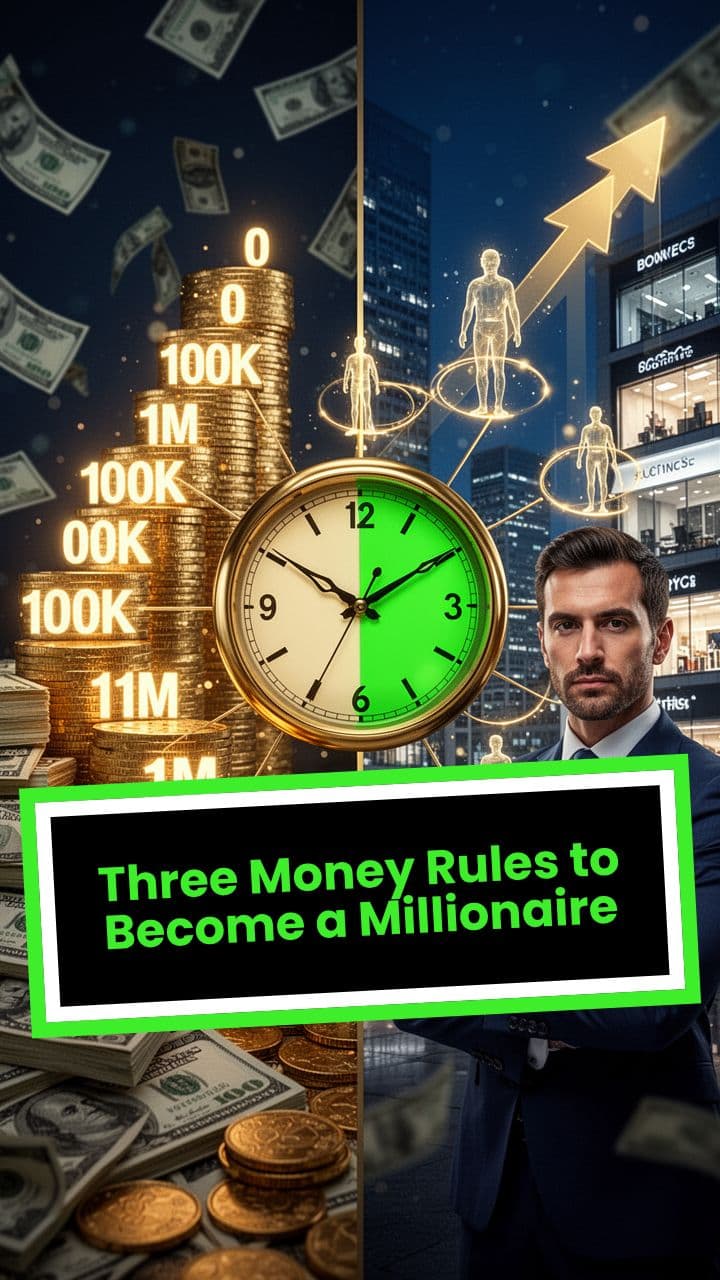 Three Money Rules to Become a Millionaire