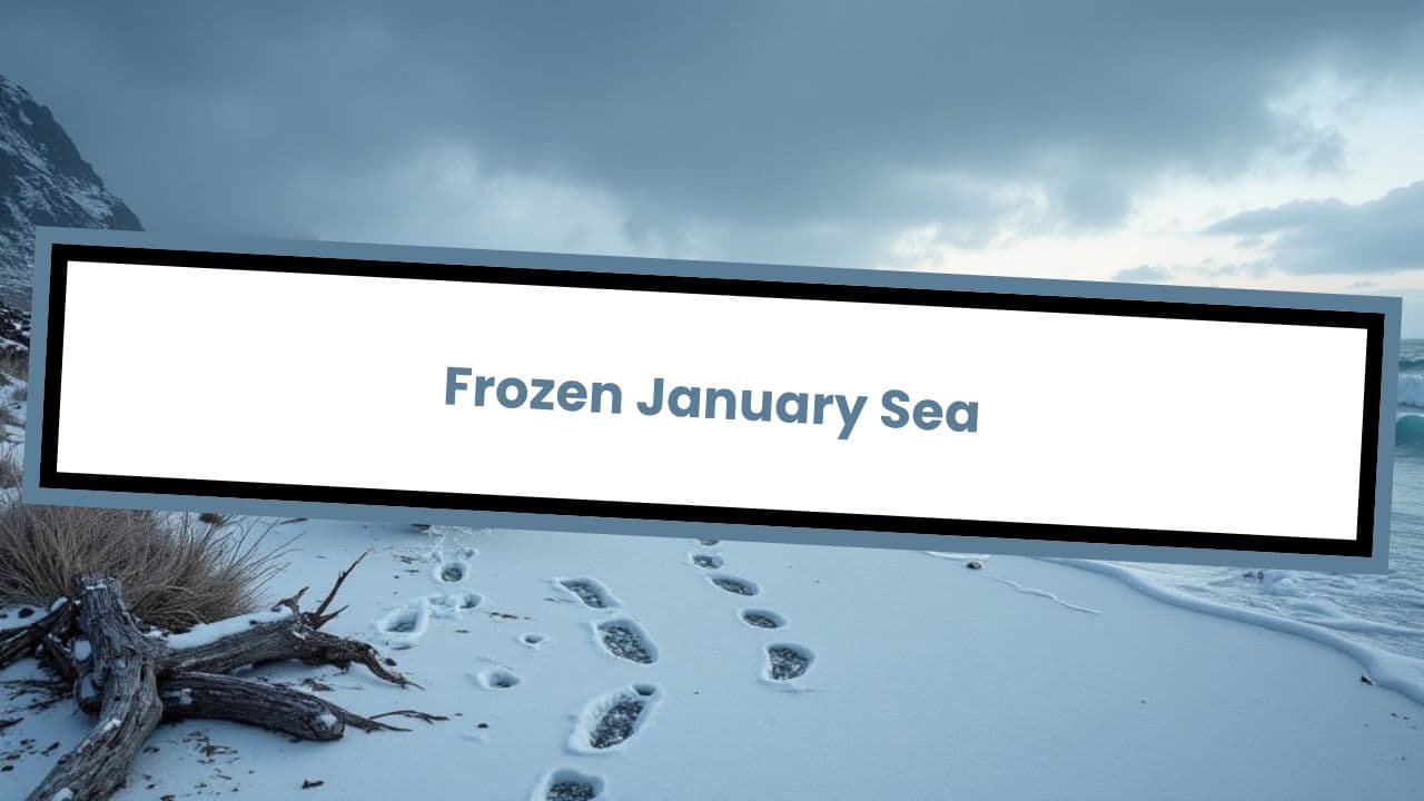 Frozen January Sea