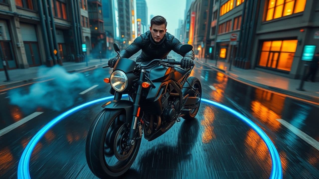 Neon Spin Drift Intersection