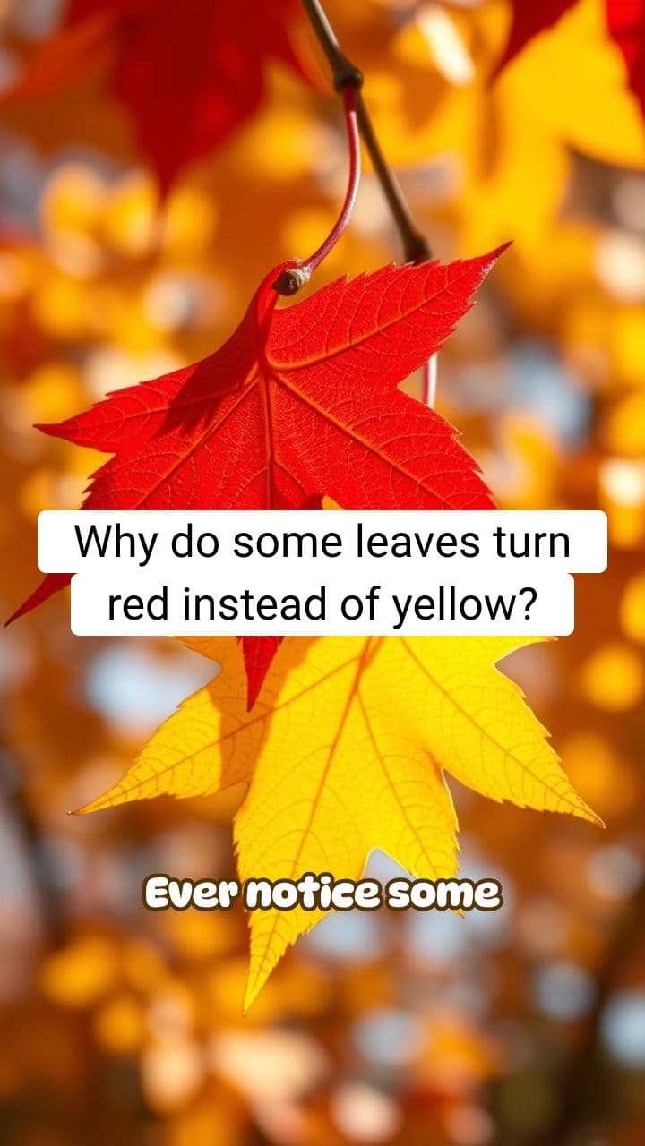 Why Do Some Leaves Turn Red Instead of Yellow in Fall? | RapidSmartFacts