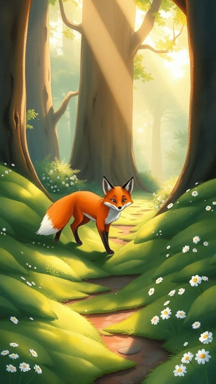 The Fox and the Grapes: A Ghibli Fable