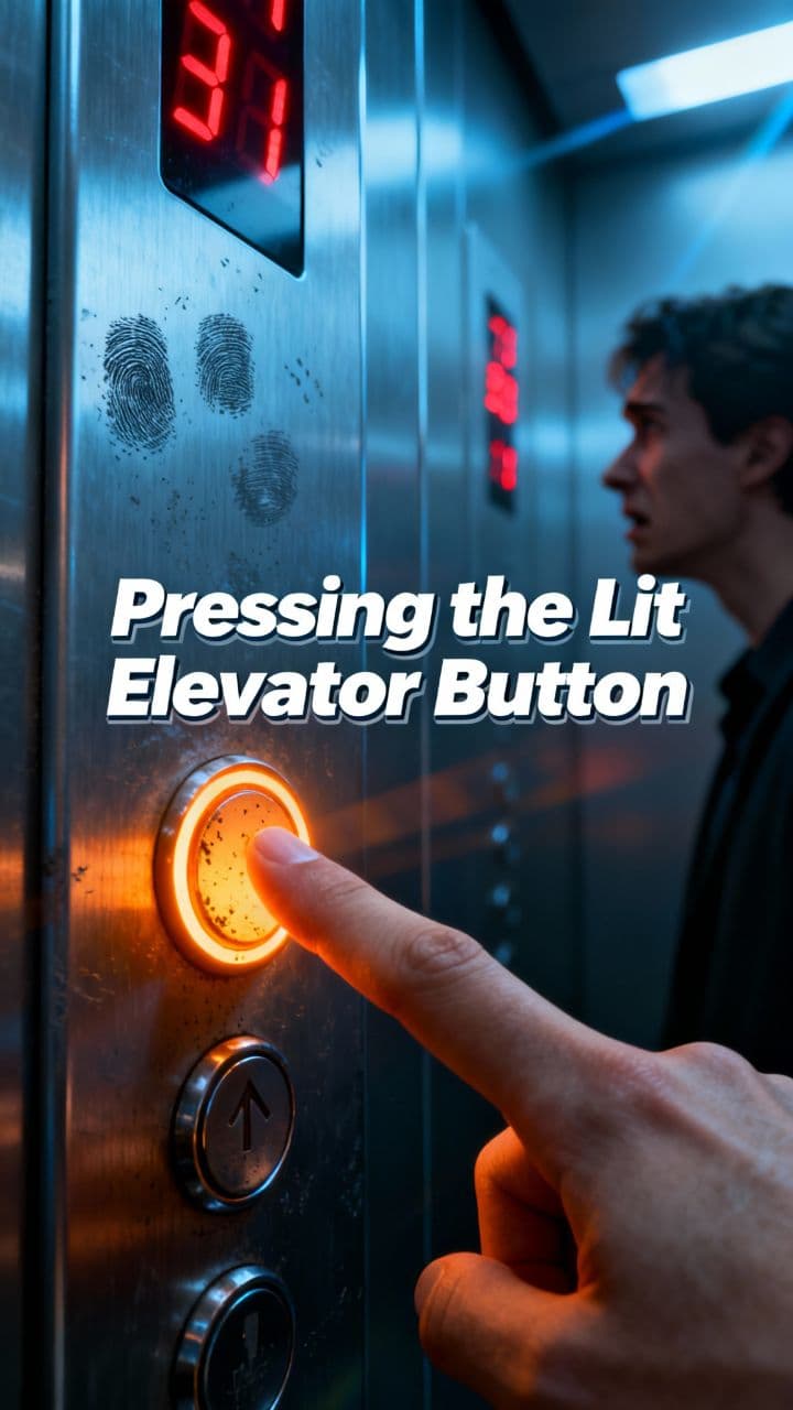 Pressing the Lit Elevator Button