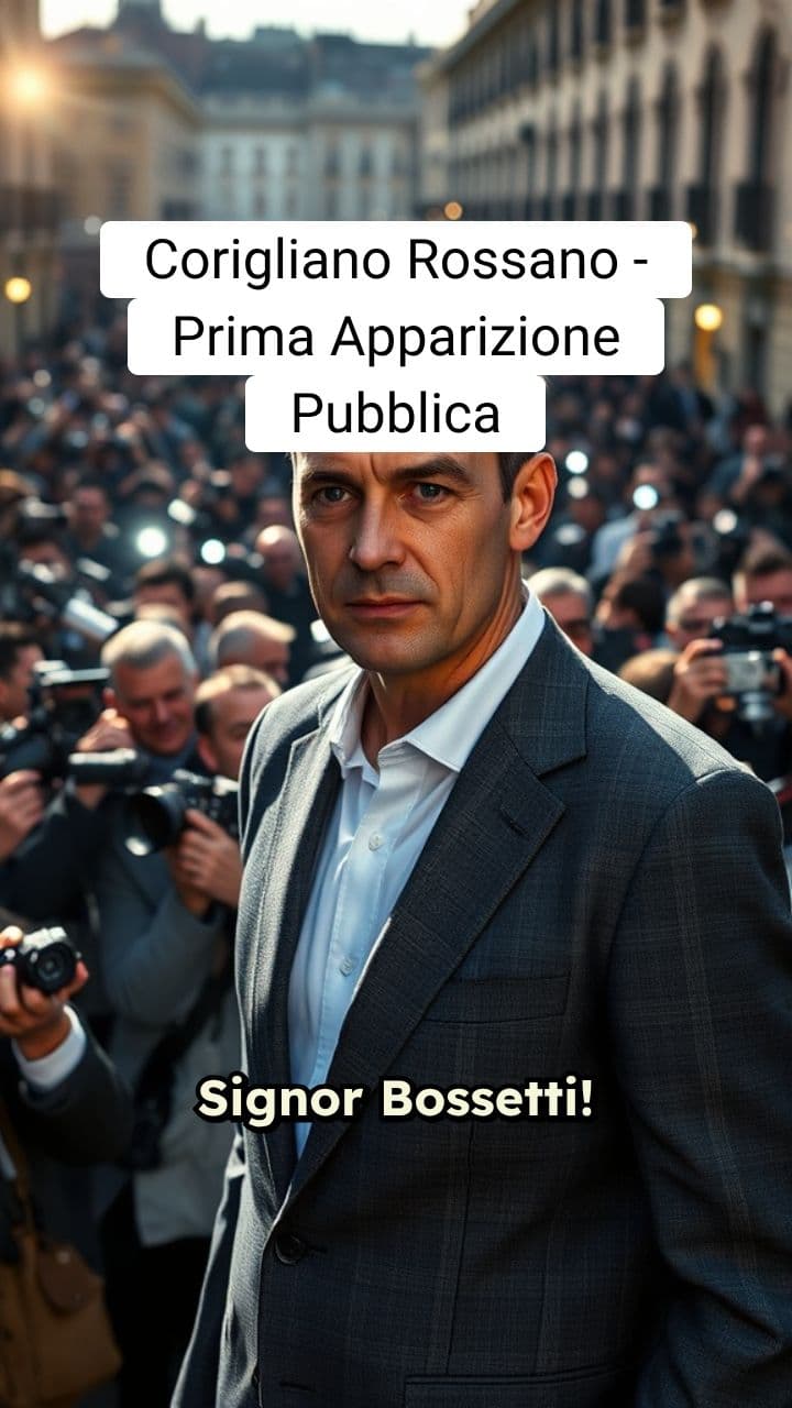 Massimo Bossetti: Prima Apparizione Pubblica