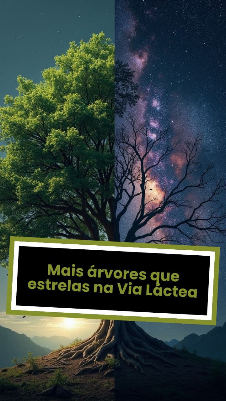 Mais árvores que estrelas na Via Láctea