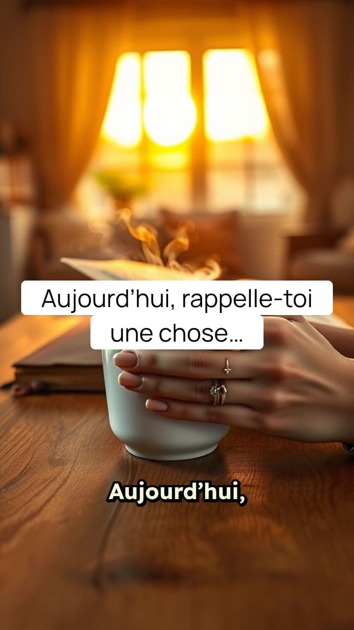 Rappelle-toi que tu es assez