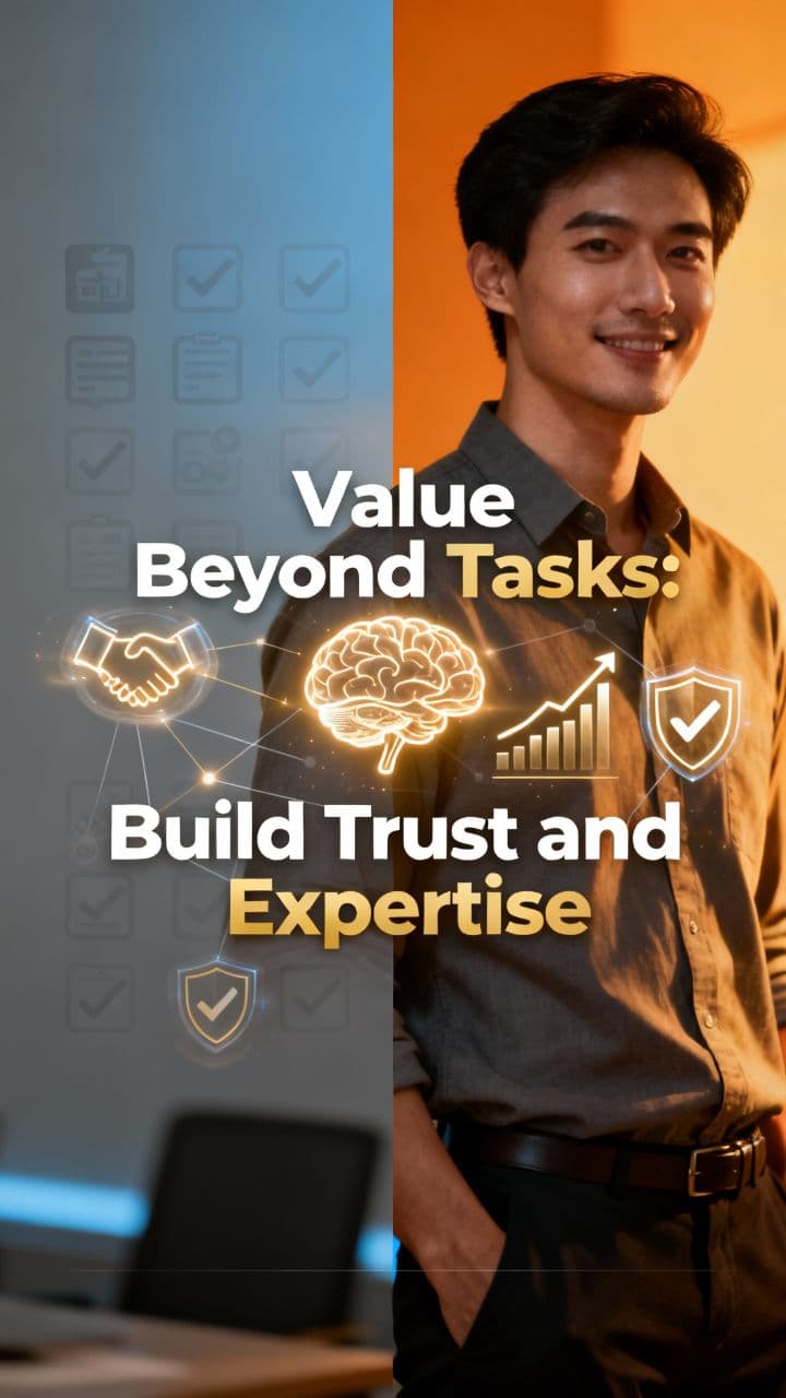 Value Beyond Tasks: Build Trust and Expertise