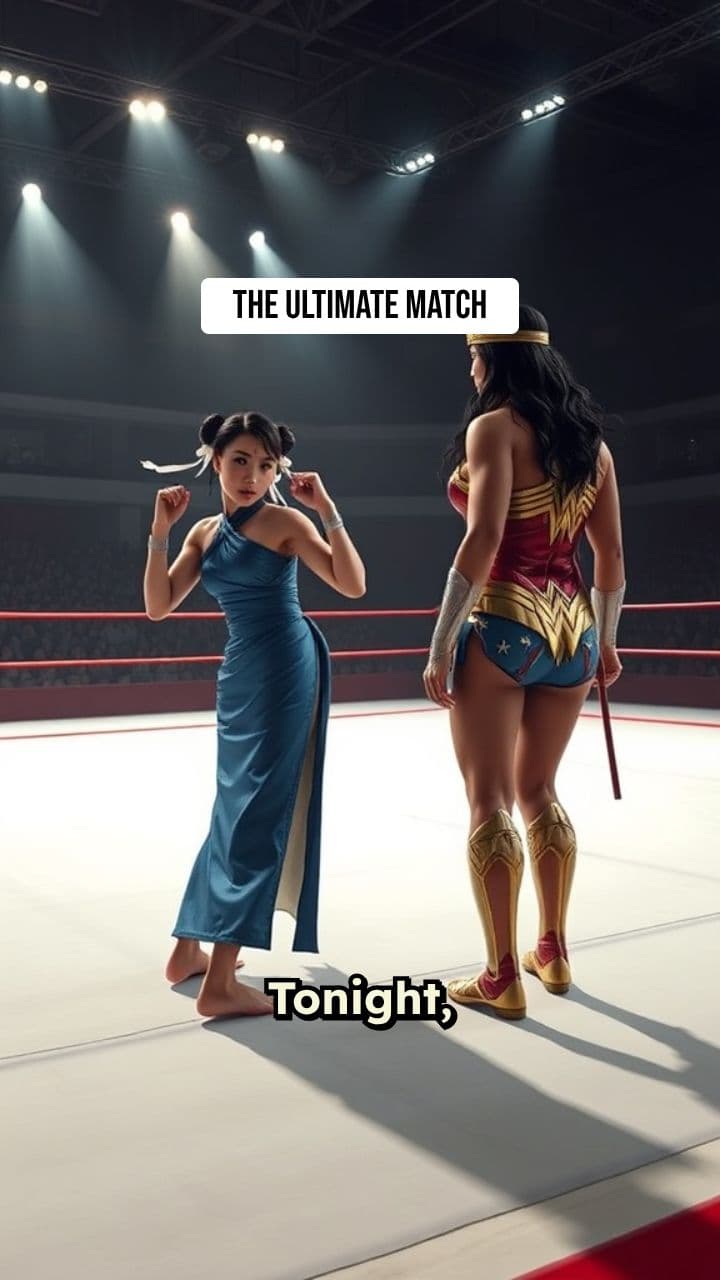 Titaness Wrestling: Chun-Li vs Wonder Woman
