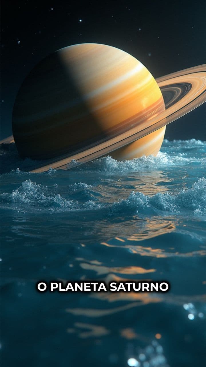 Saturno: O Gigante que Boiaria na Água