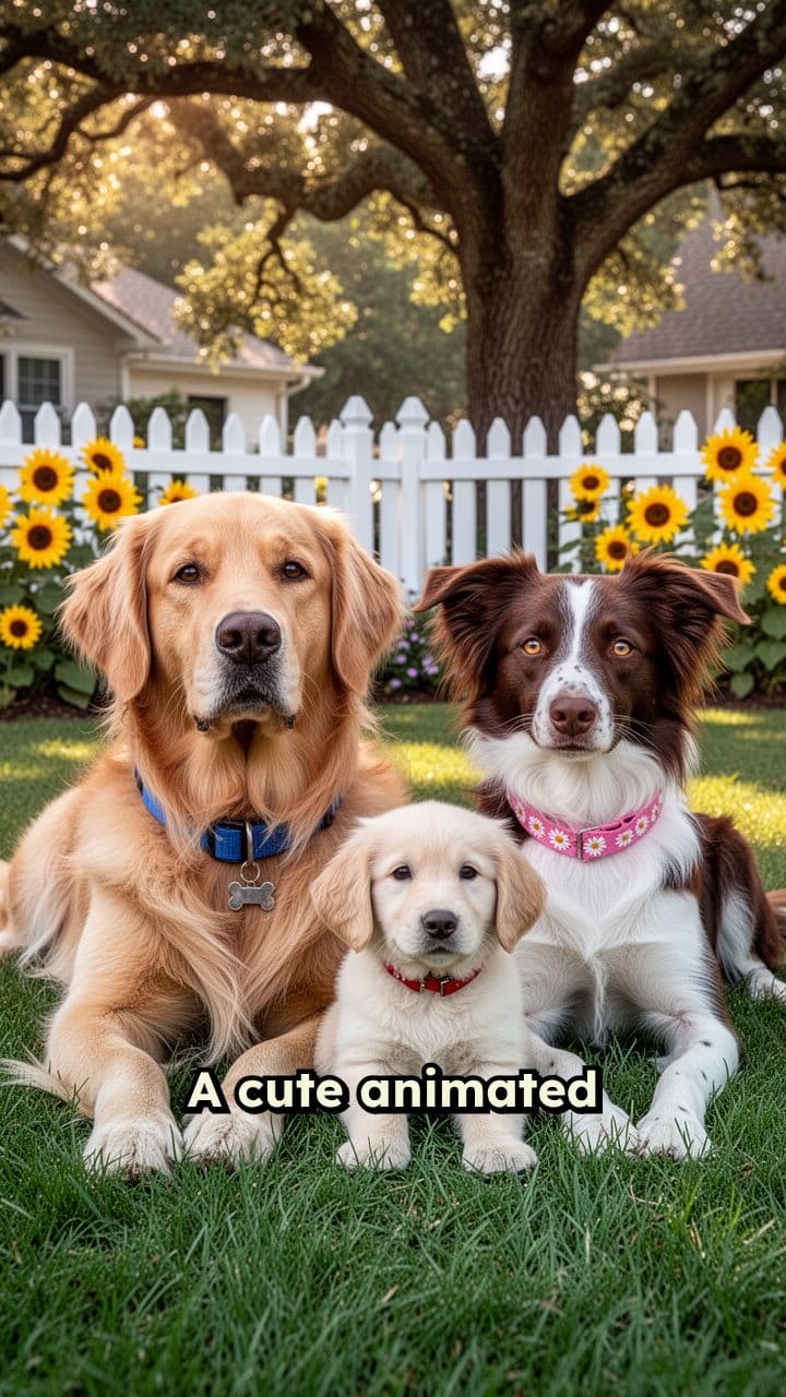 Overprotective Dad Dog in the Yard