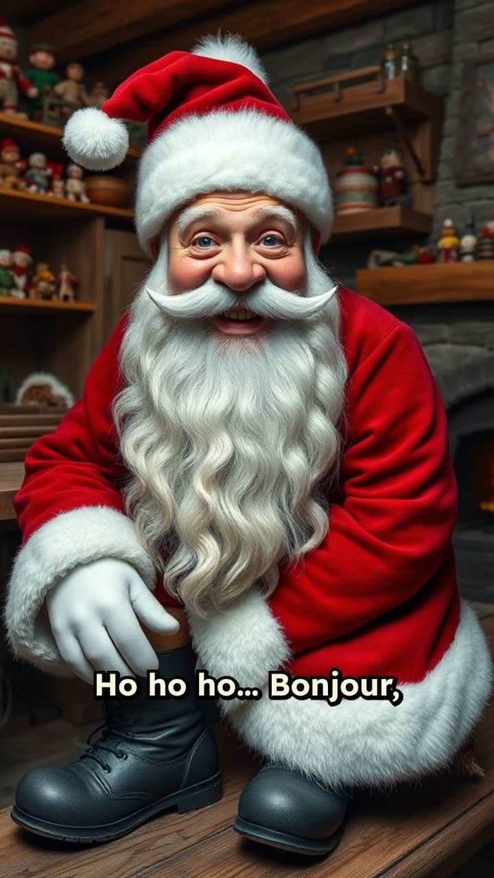 Message du Père Noël à Éden