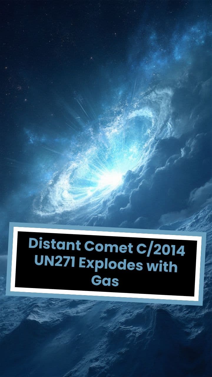 Distant Comet C/2014 UN271 Explodes with Gas