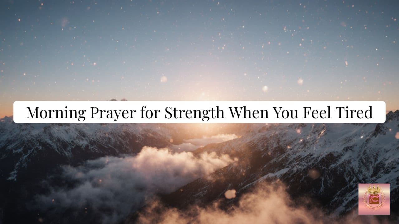 Morning Prayer for Strength When You Feel Tired