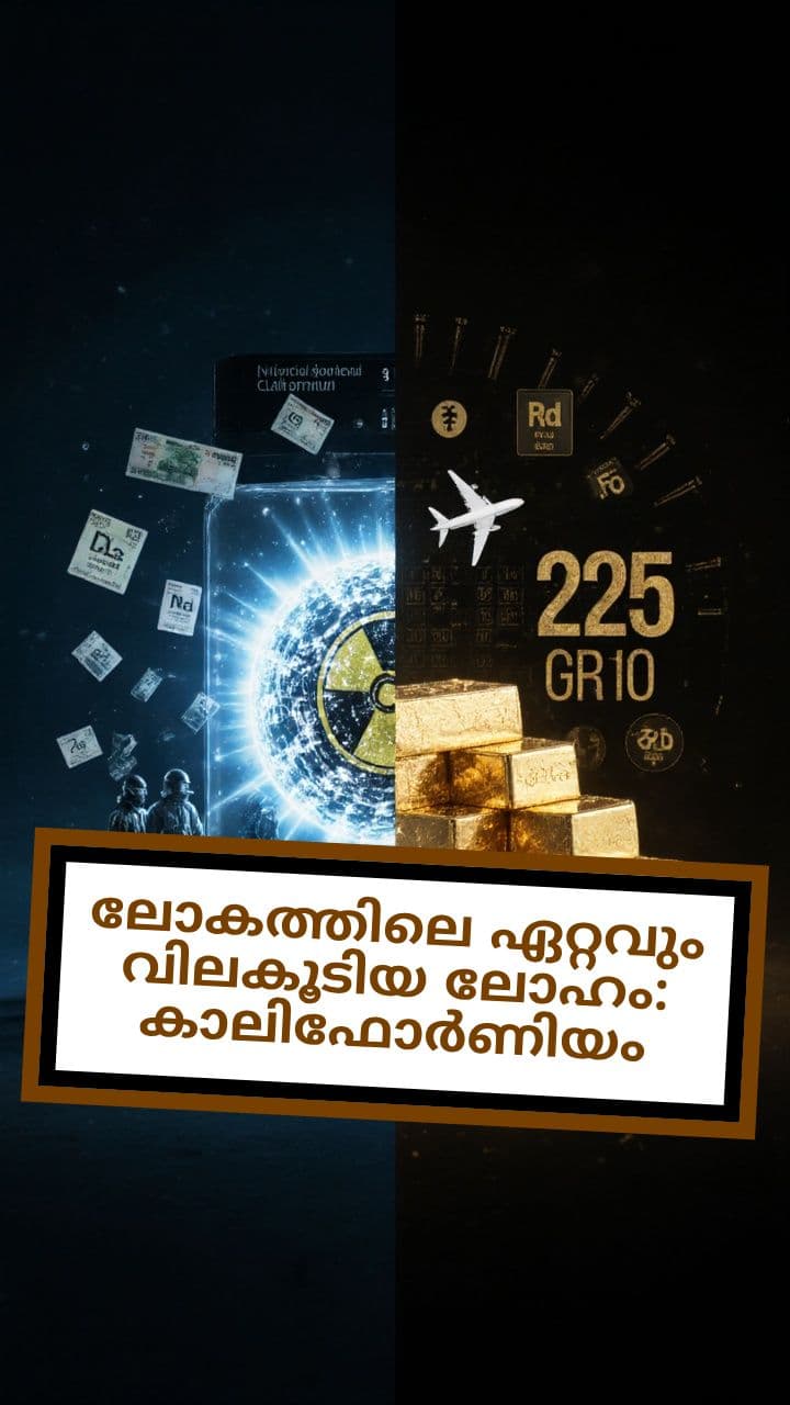 ലോകത്തിലെ ഏറ്റവും വിലകൂടിയ ലോഹം: കാലിഫോർണിയം