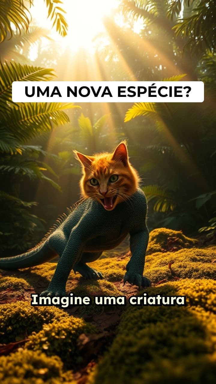 A Quimera da Floresta: Gato-Réptil