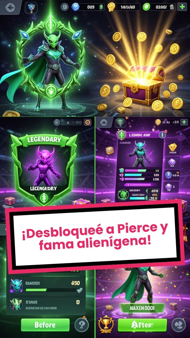 ¡Desbloqueé a Pierce y fama alienígena!