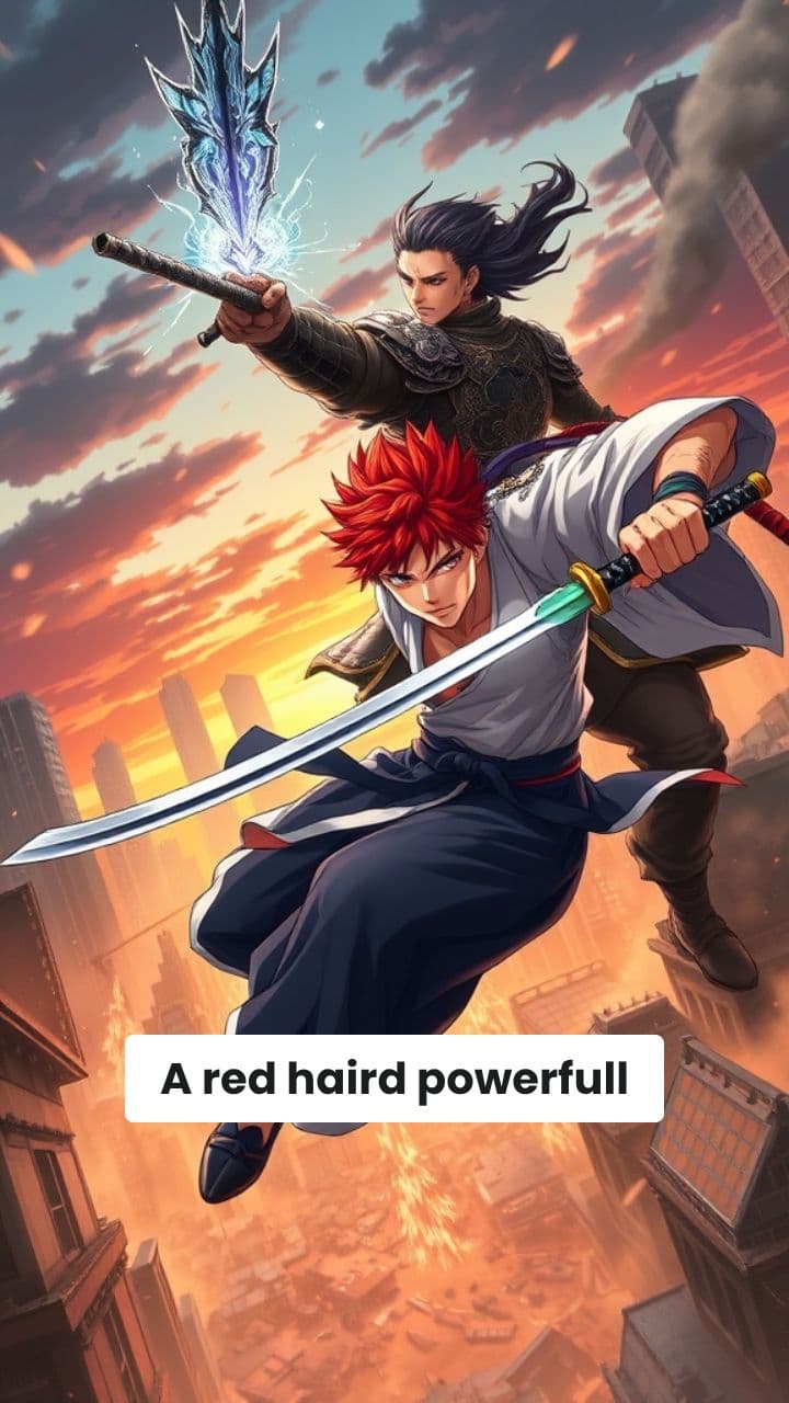 Red-Haired Swordsman in Epic Battle