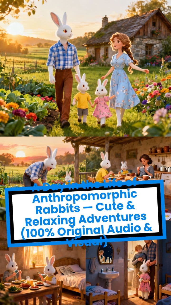 A Day in the Life of Anthropomorphic Rabbits — Cute & Relaxing Adventures (100% Original Audio & Visual)