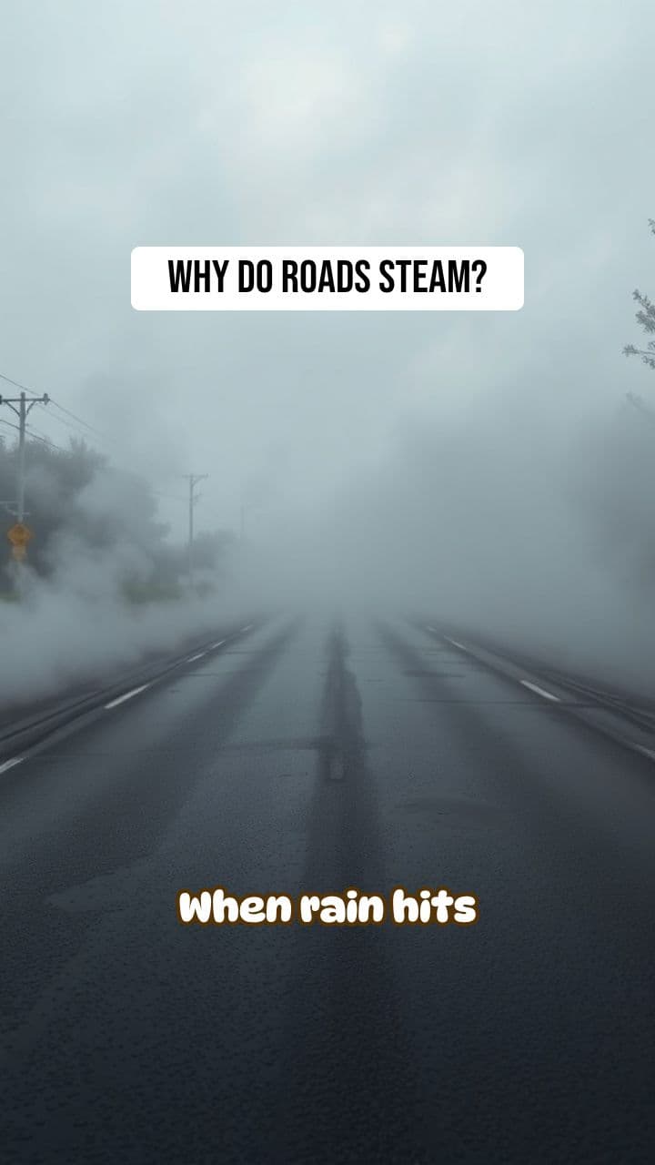 Why Do Some Roads Steam After Rain on a Hot Day? | RapidSmartFacts
