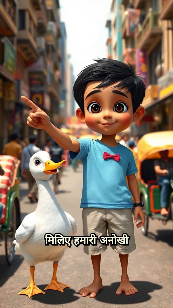 बातूनी बत्तख और वैज्ञानिक बच्चा